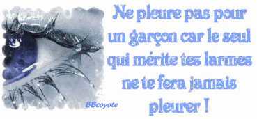 ne pleur po pour un mec